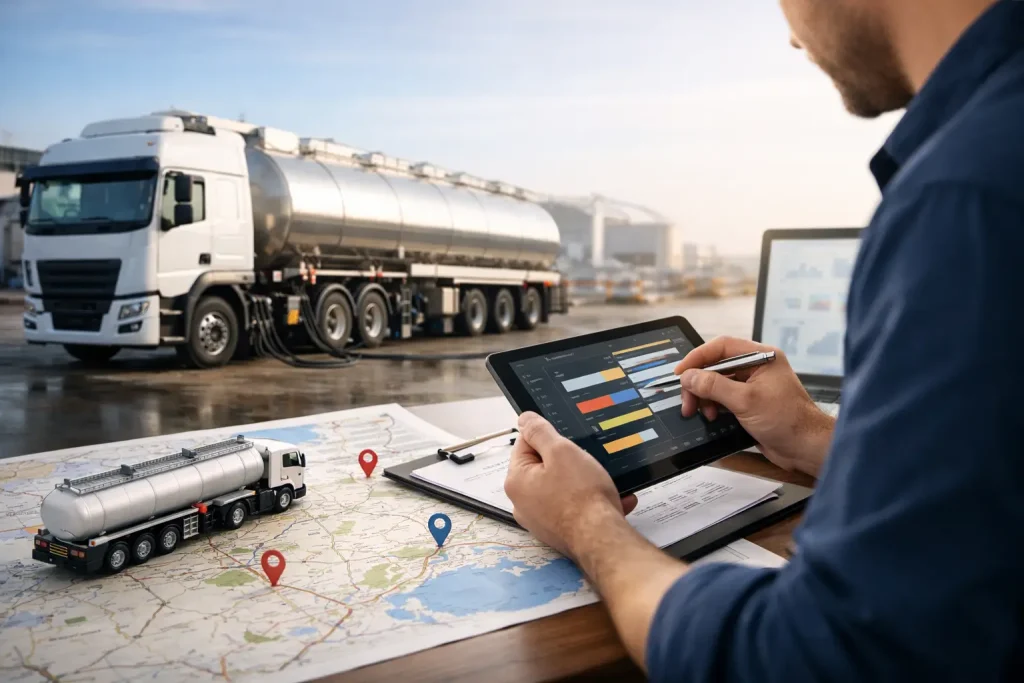 Marinada Road Tanker Fuel Delivery Planlaması